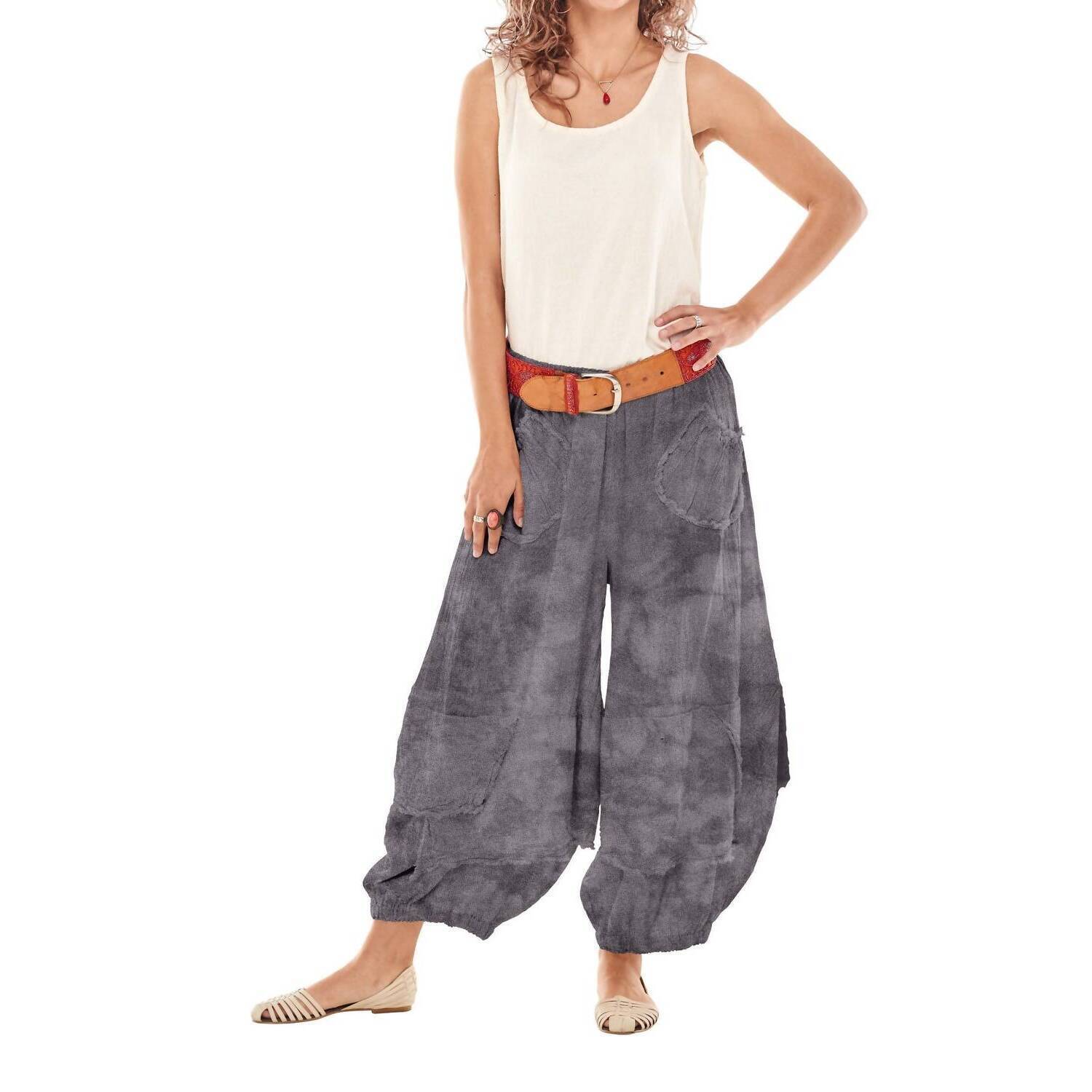 New Oh My Gauze! Guchi Pant In Washed Black